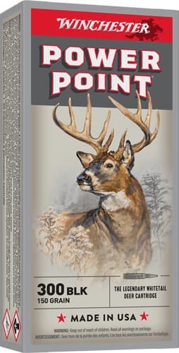 WINCHESTER 300 AAC 150GR POWER POINT 20RD 10BX/CS
