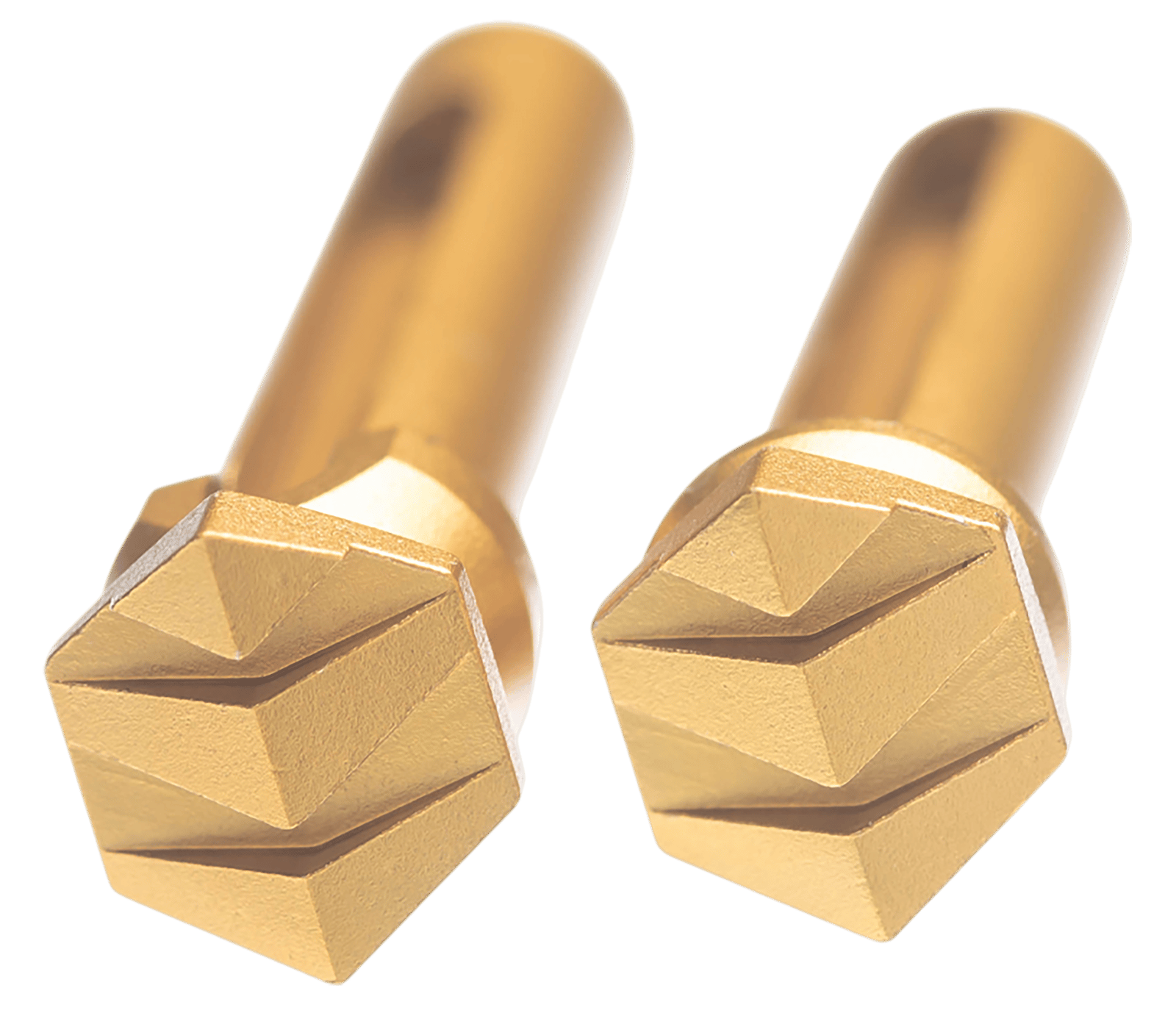 Tyrant CNC TDAR15TPGOLD Takedown Pins Enhanced AR-15 Gold Aluminum