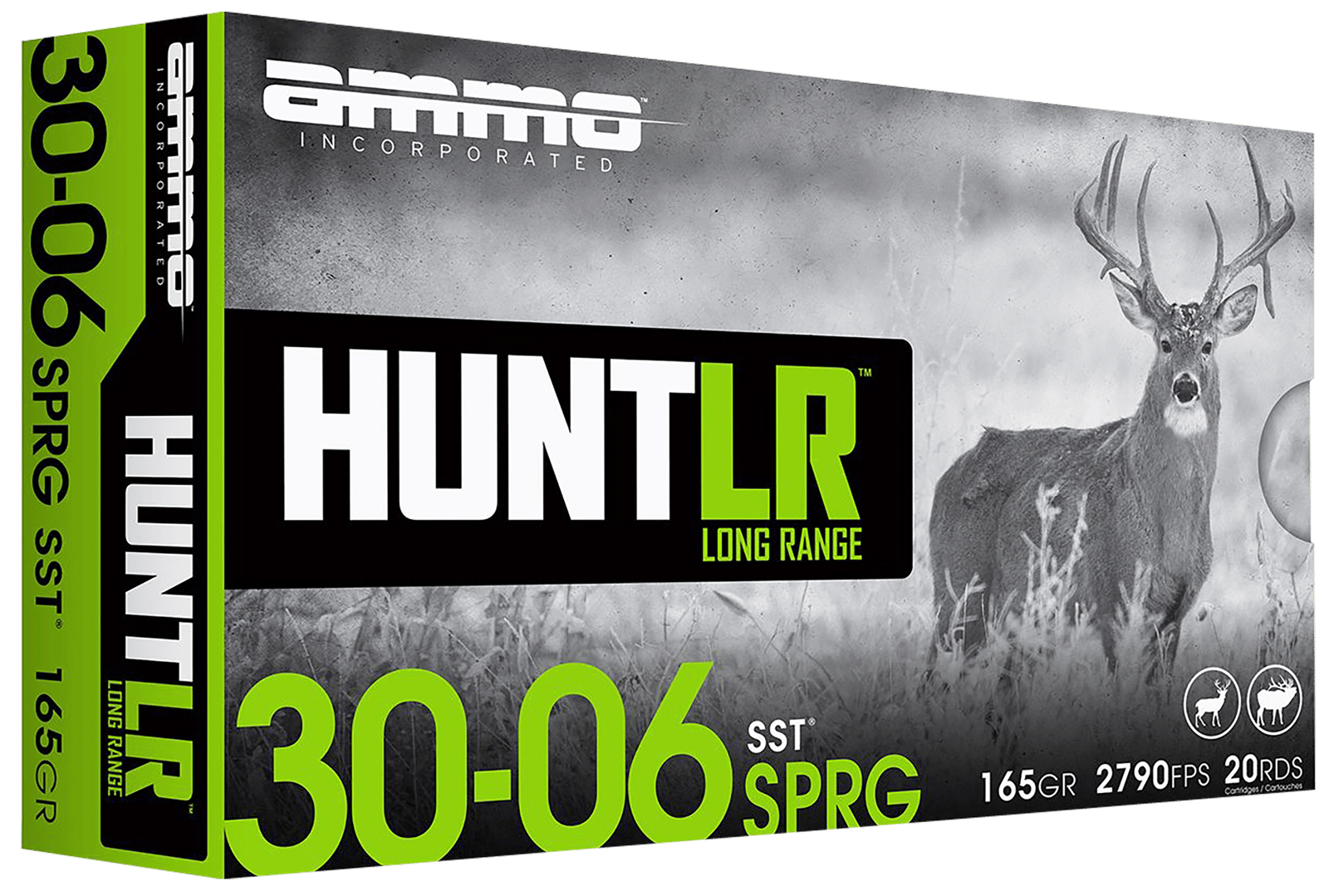 Ammo Inc 3006165SSTA20 Hunt Long Range 30-06Springfield 165gr Super Shock Tip 20 Per Box/10 Case