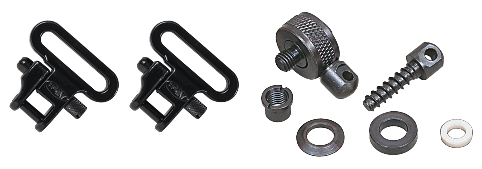 Allen 14430 Swivel Set  Black 1" Shotgun Metal