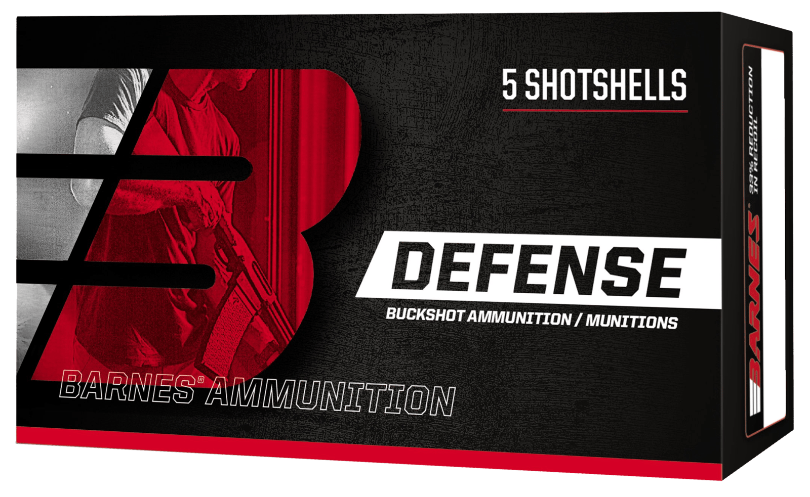 Barnes Bullets 32009 Defense  12Gauge 2.75" 9Pellets 00Buck Shot 5 Per Box/20 Case