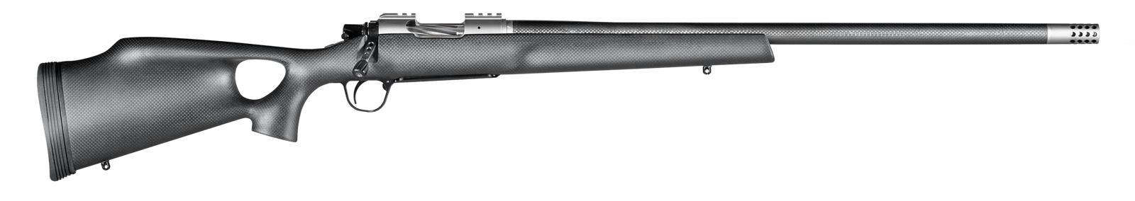 Christensen Arms CA10269215425 Summit TI  Full Size 300 Win Mag 3+1, 26" Natural Titanium Steel Threaded Barrel, Natural Titanium Aluminum Receiver, Natural Carbon Fiber Fixed Thumbhole Stock