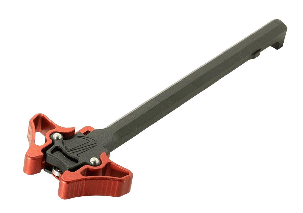TIMBER CREEK OUTDOOR INC EMAMBICHR Enforcer Mini Ambidextrous Charging Handle AR-Platform Red Anodized Aluminum