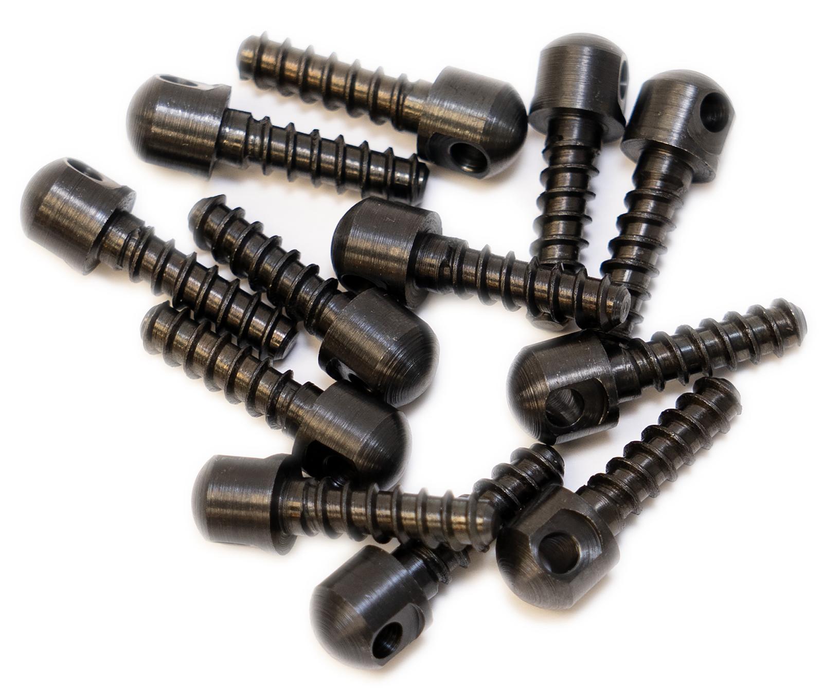 GrovTec US Inc GTHM51 Wood Screw  Swivel Studs 0.75" 12-Pack Black