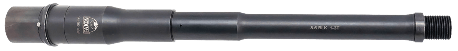Faxon Firearms A0A863P12NGQ Big Gunner Duty 8.6 Blackout 12" Target Crown Black Oxide 4150 Steel Barrel Fits AR10
