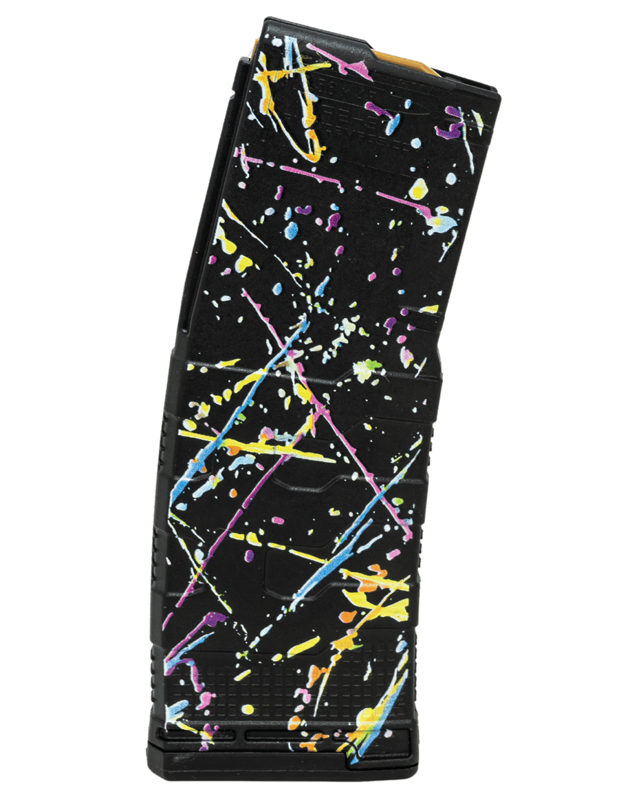 Amend2 556MOD3NEON30 MOD-3  30rd 5.56 NATO Fits AR-15 Neon Splatter Polymer