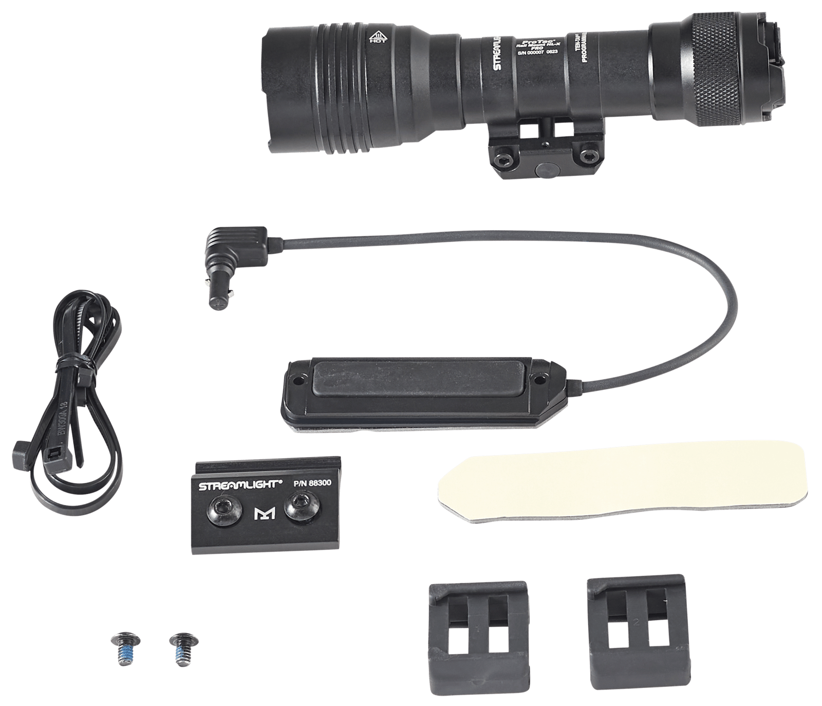 Streamlight 88127 ProTac HL-X Rail Mount Black Anodized Aluminum, 60-1000 Lumens, LED Bulb, 447 Meters Beam
