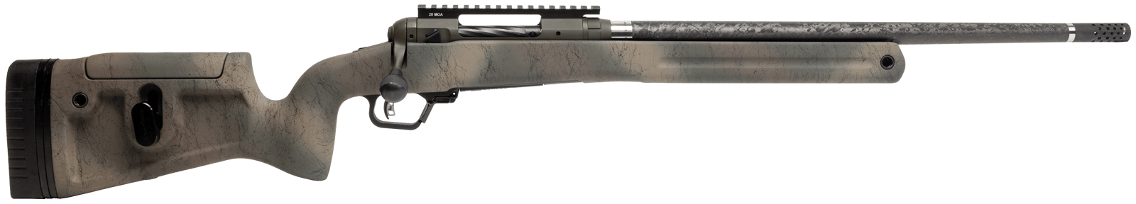 Savage Arms 58164 110 Pro Pursuit 7mm PRC 3+1 20" Olive Dark Green Cerakote Earth-Tone Camo/Black Web Right Hand