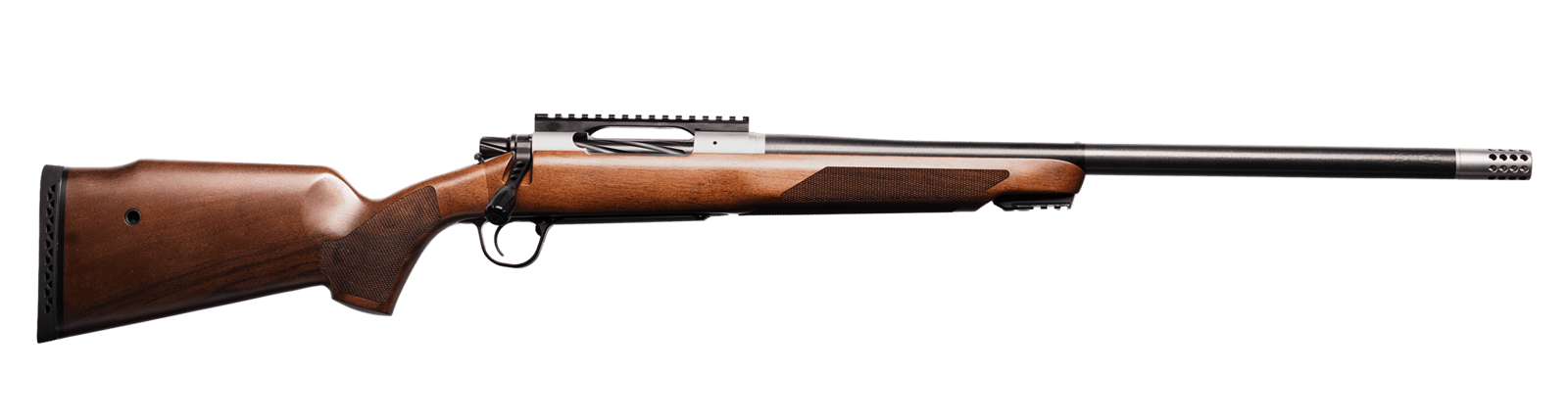 Christensen Arms 80106010300 Ridgeline Safari Plains Game Full Size 7mm BC 20" Carbon Fiber Match Grade Threaded Barrel, Stainless Drilled & Tapped Receiver, Picatinny Rail Forend European Walnut Fixe