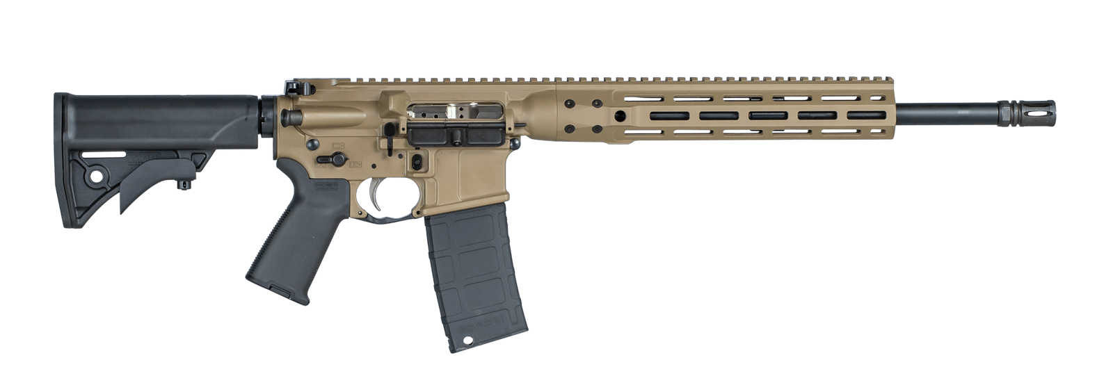 LWRC ICDIR3CK16ML Individual Carbine Direct Impingement 300 Blackout 30+1 16.10" Barrel, Exclusive Flat Dark Earth Anodized Receiver, 6 Position Stock, Magpul MOE Grip, Optics Ready