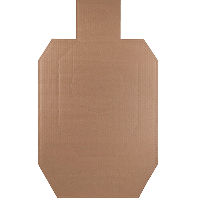 Action Target IDPACB100 IDPA Competition  Torso Cutout Hanging Cardboard Brown 100Ct