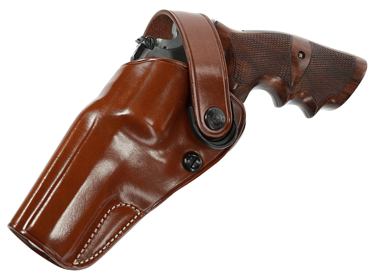 Galco DAO105 DAO  OWB Tan Leather Belt Slide Fits S&W L Frame Left Hand