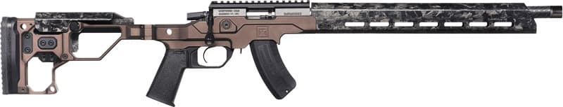 CHRISTENSEN MPR RIMFRE 22WMR 16" CF/CHASSIS BROWN ADJ FLDG