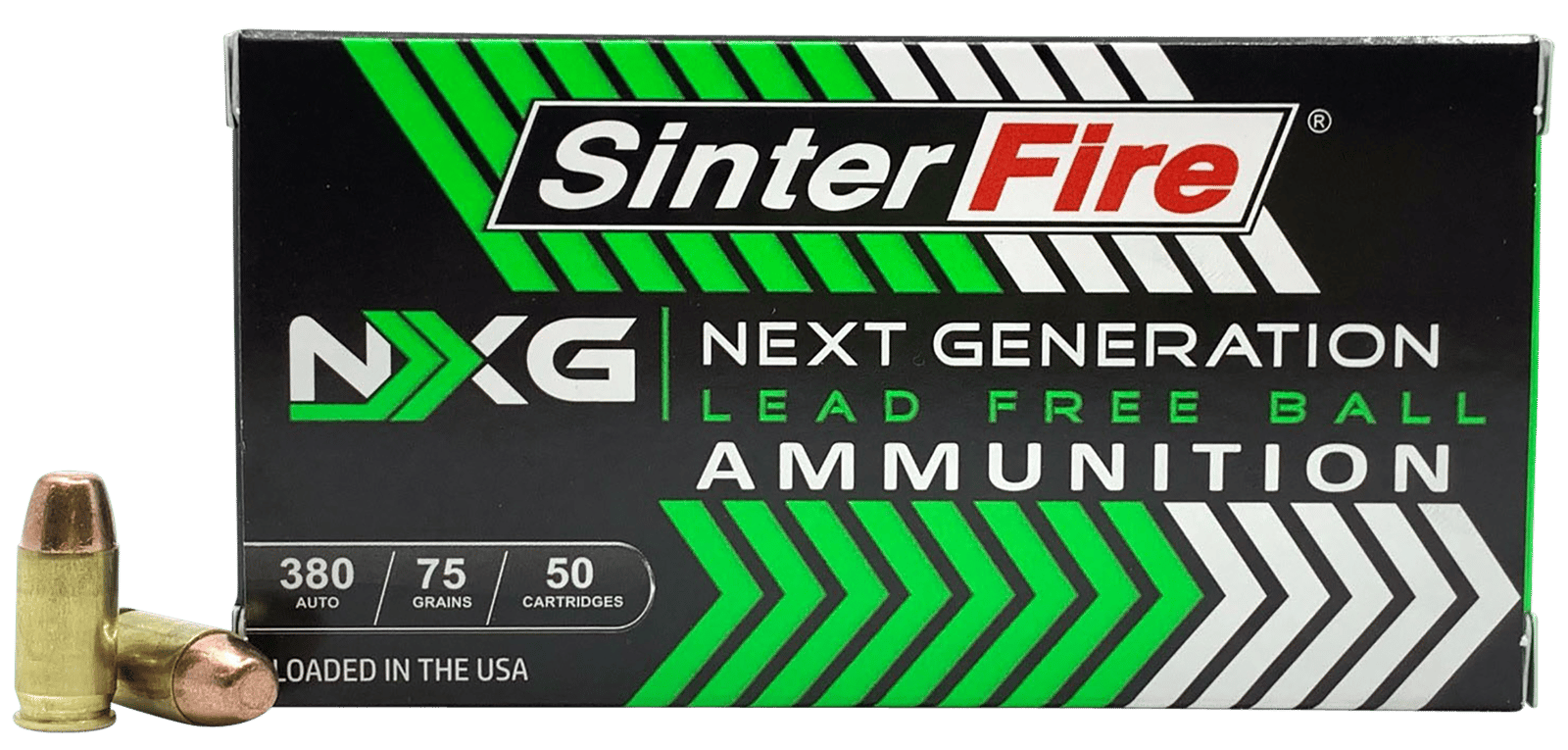 SinterFire Inc SF38075NXG Next Generation (NXG)  380ACP 75gr Lead Free Ball 50 Per Box/20 Case