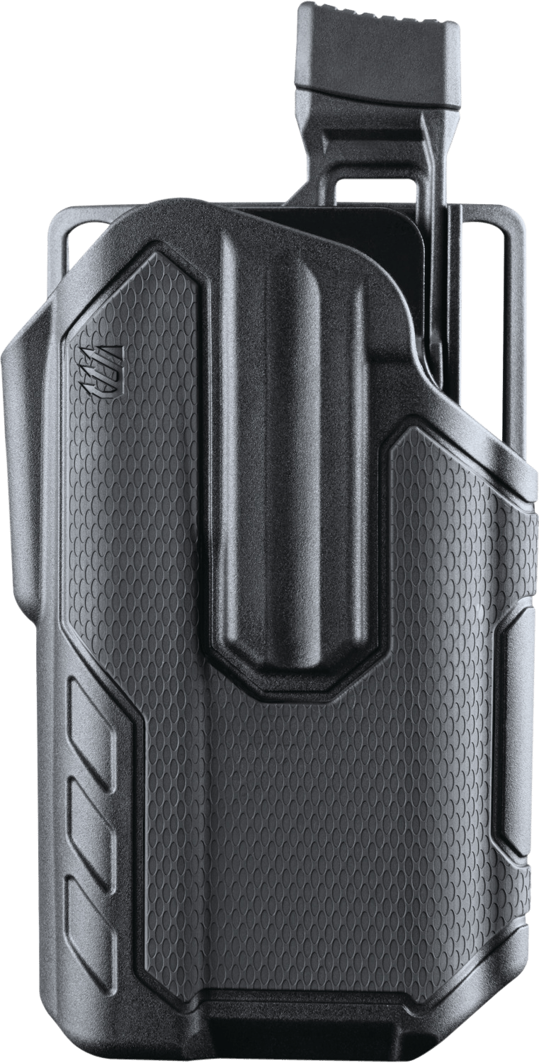 Blackhawk 419001BBR Omnivore  OWB Black Polymer Belt Slide Fits Most Semi  Autos w/SureFire X300/X300U-A Lights Right Hand