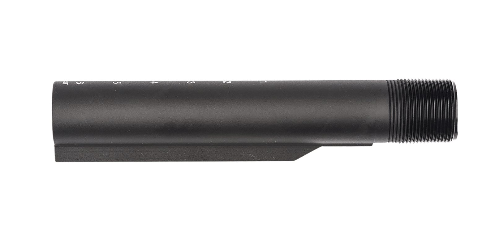 Spikes SLA500R Buffer Tube 6 Position Mil-Spec Black Hardcoat Anodized Aluminum