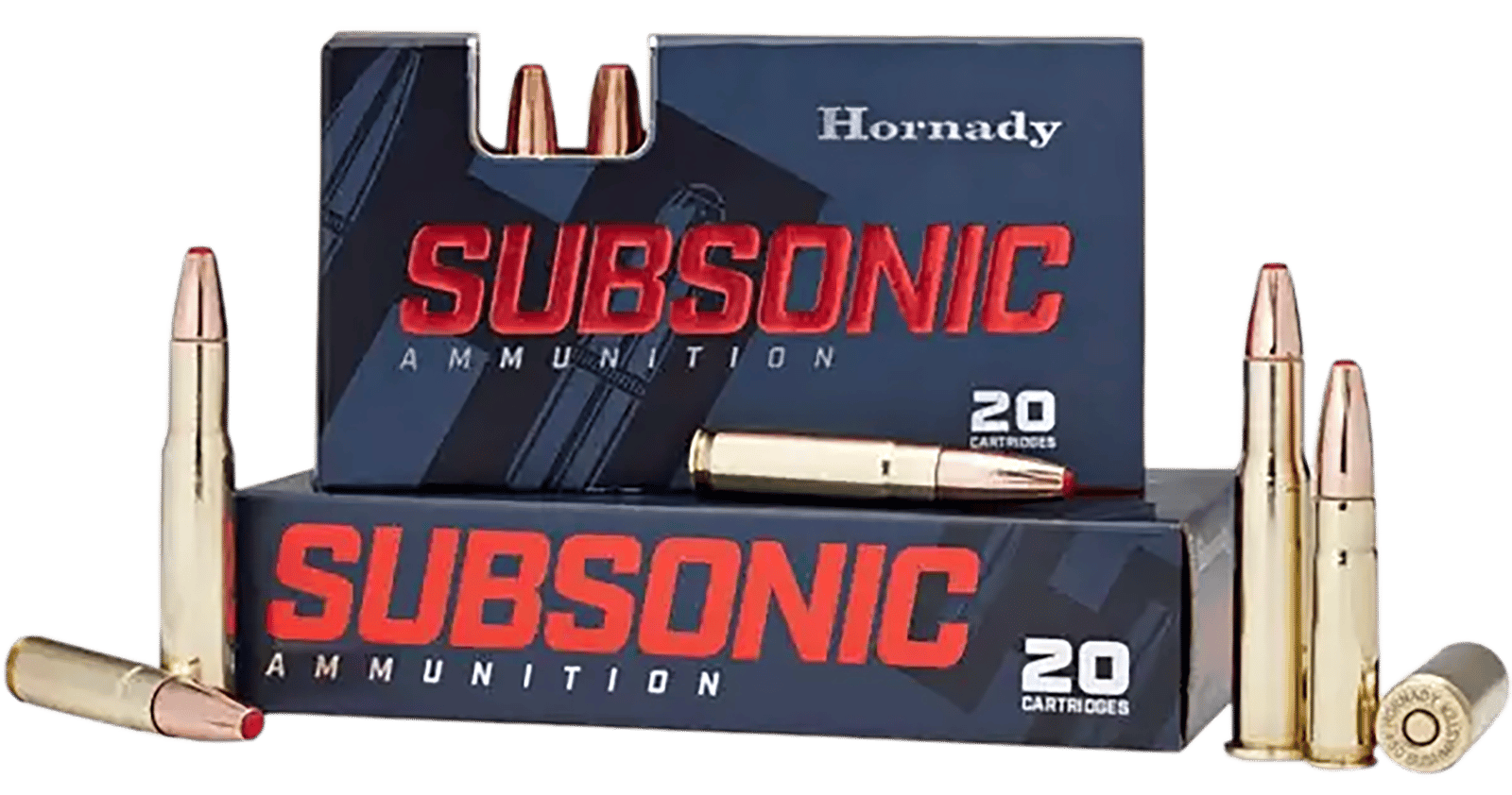 Hornady 82247 Subsonic Rifle 450Bushmaster 395gr Sub X 20 Per Box/10 Case