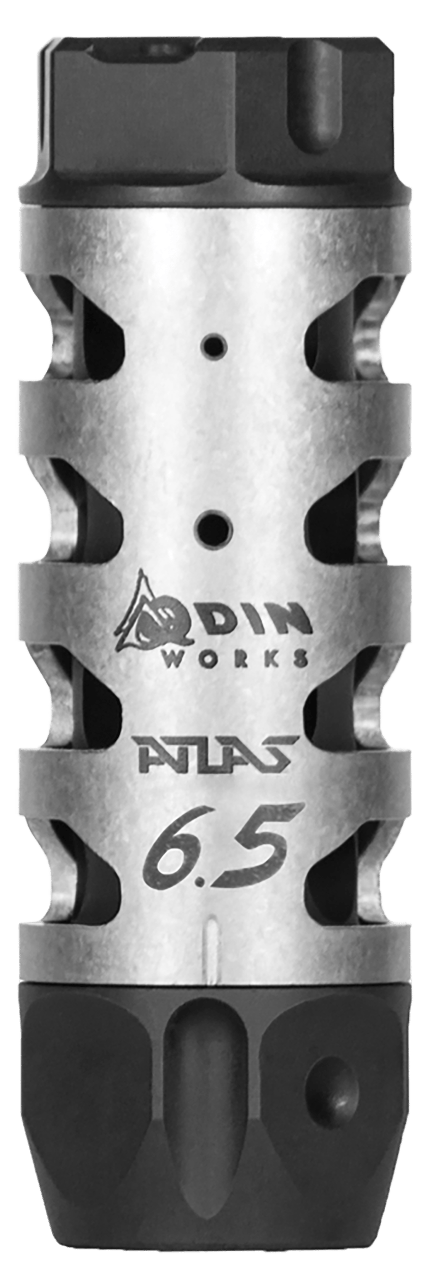 Odin Works MBATLAS65 Atlas Compensator 5/8-24 Threads 3" OAL 1" Diameter 6.5 Grendel