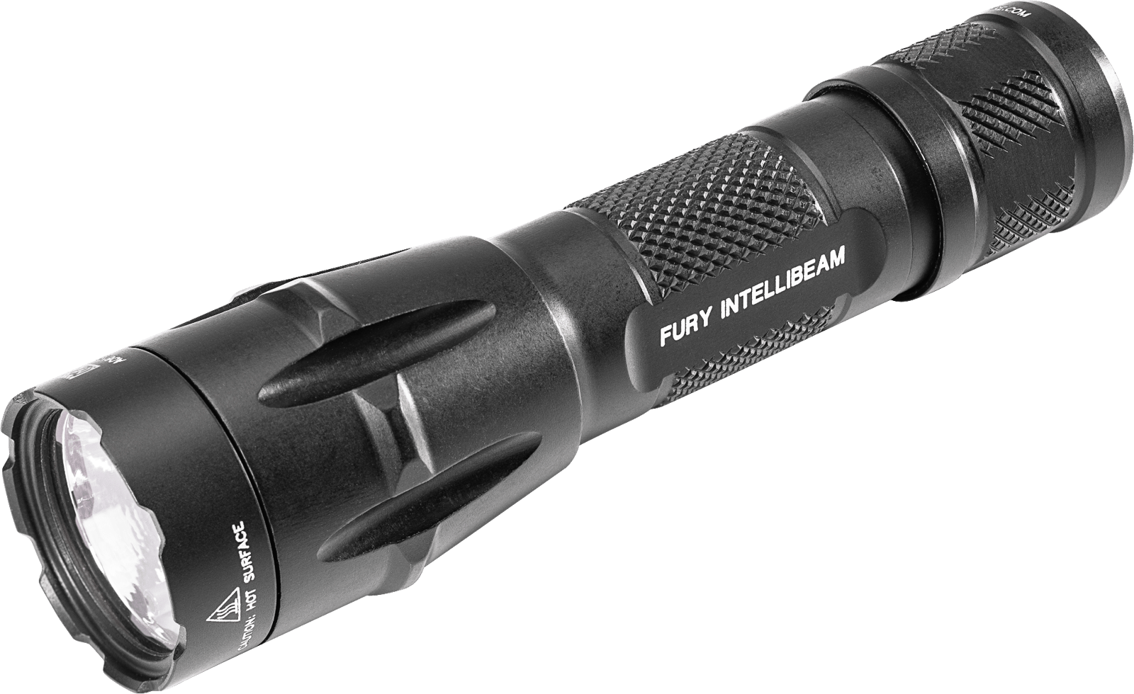 SureFire FURYIBDF Fury Intellibeam Dual Fuel  Black Anodized 15-1,500 Lumens White LED