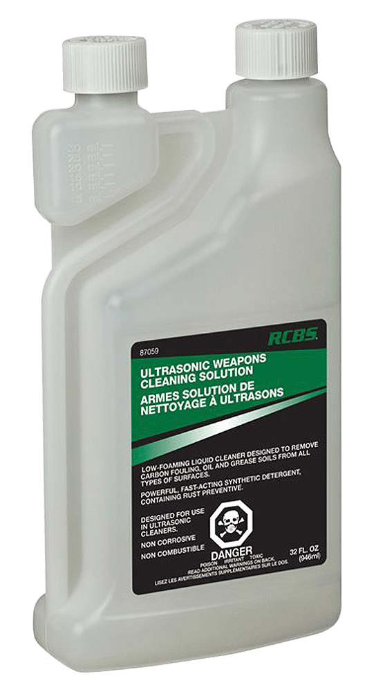 RCBS 87059 Ultrasonic Weapons Cleaning Solution Cleans Lubricates Protects 32 oz. Bottle