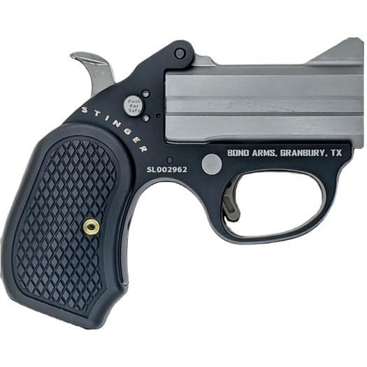 Stinger FireBall Derringer .38 Spl 2rd Capacity 3" Matte Stainless Barrel  Aluminum Frame B6 Grips