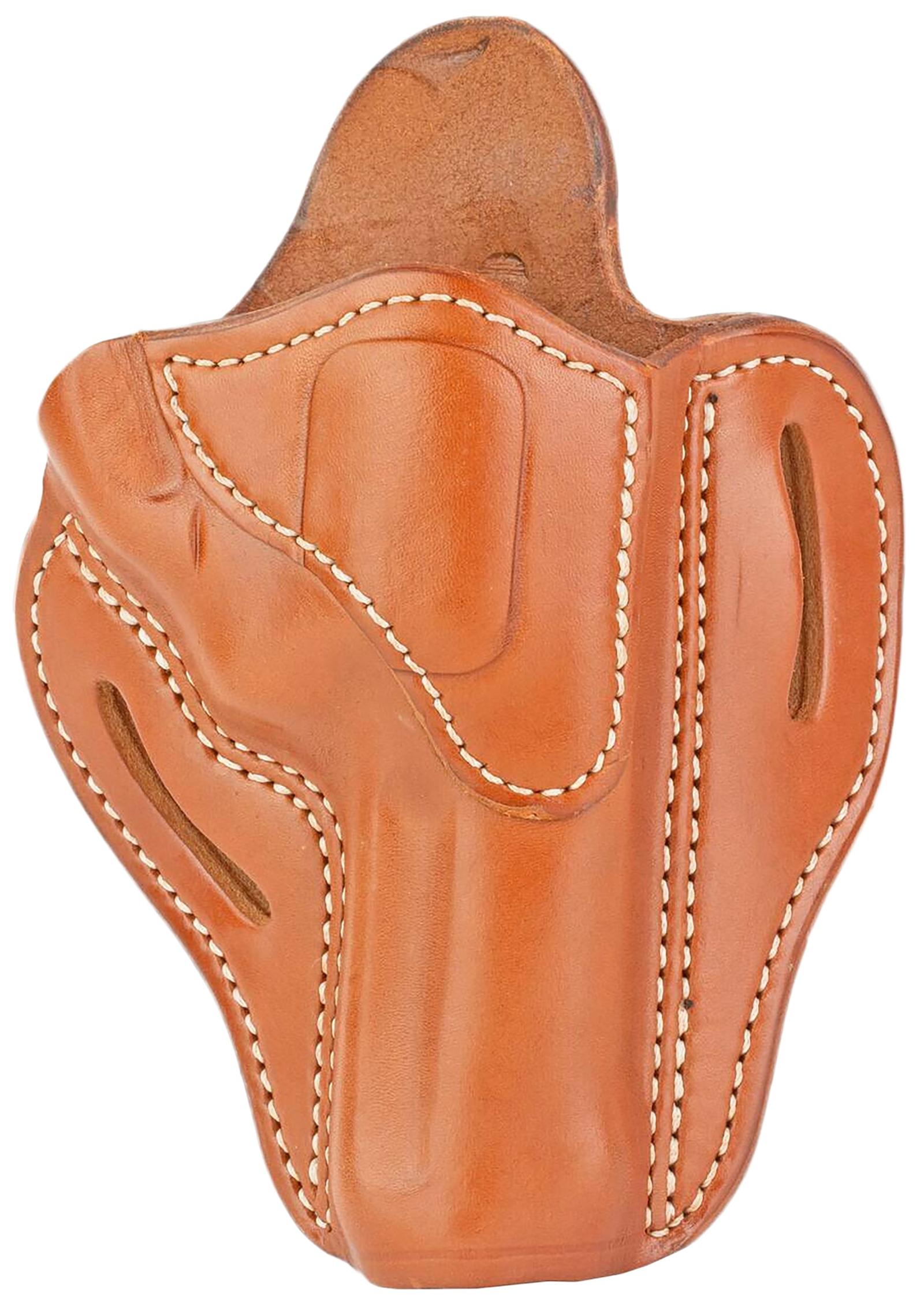 1791 Gunleather RVH2CBRR RVH2  OWB Size 02 Classic Brown Leather Belt Slide Fits Ruger GP100/S&W K Frame Right Hand