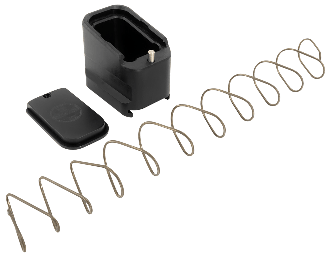 Shield Arms G19ME5BLK Magazine Extension  +5 Extended 9mm Luger/40 S&W 5rd Compatible w/Glock 19/23, Black Anodized Aluminum