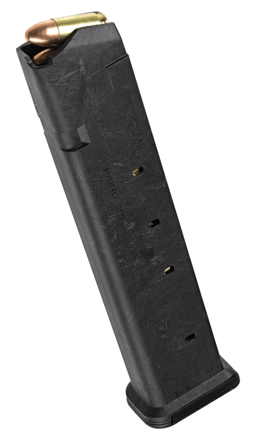Magpul MAG662BLK PMAG GL9 27rd 9mm Luger Compatible w/Glock 19 Black Polymer