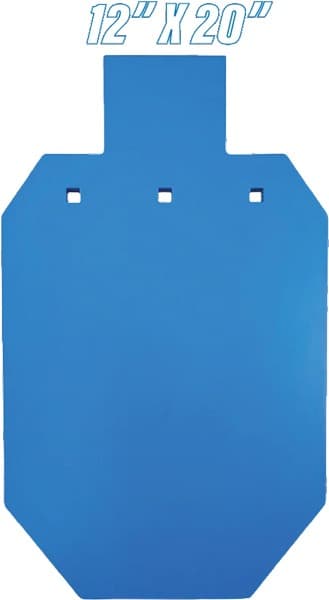 BASH TARGET AR500 SILHOUETTE TWO-THIRD SIZE 12"X20"-1/2"