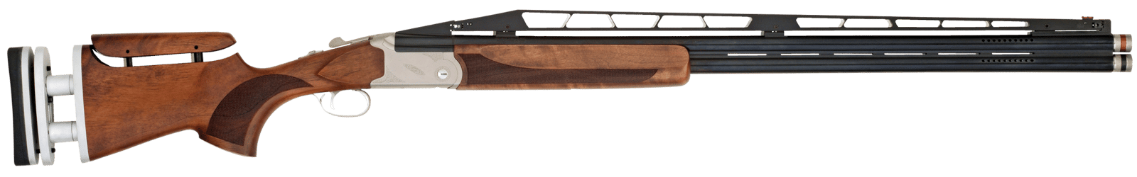 TriStar 35416 TT-15A Double Trap 12 Gauge 2rd 2.75" 32" Adjustable Rib Barrel Silver Rec Walnut Fixed with Adjustable Comb Stock Right Hand (Full Size) Includes 5 Extended MobilChoke