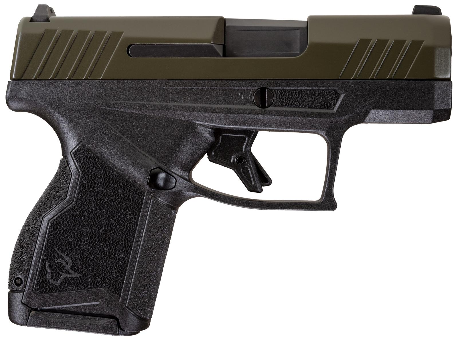 Taurus 1GX4M93B GX4  9mm Luger 11+1 3.06" Black Stainless Steel Barrel, Mil-Spec Green Cerakote Serrated Steel Slide, Black Polymer Frame, Black w/Interchangeable Backstrap Grip, Manual/Trigger Safety