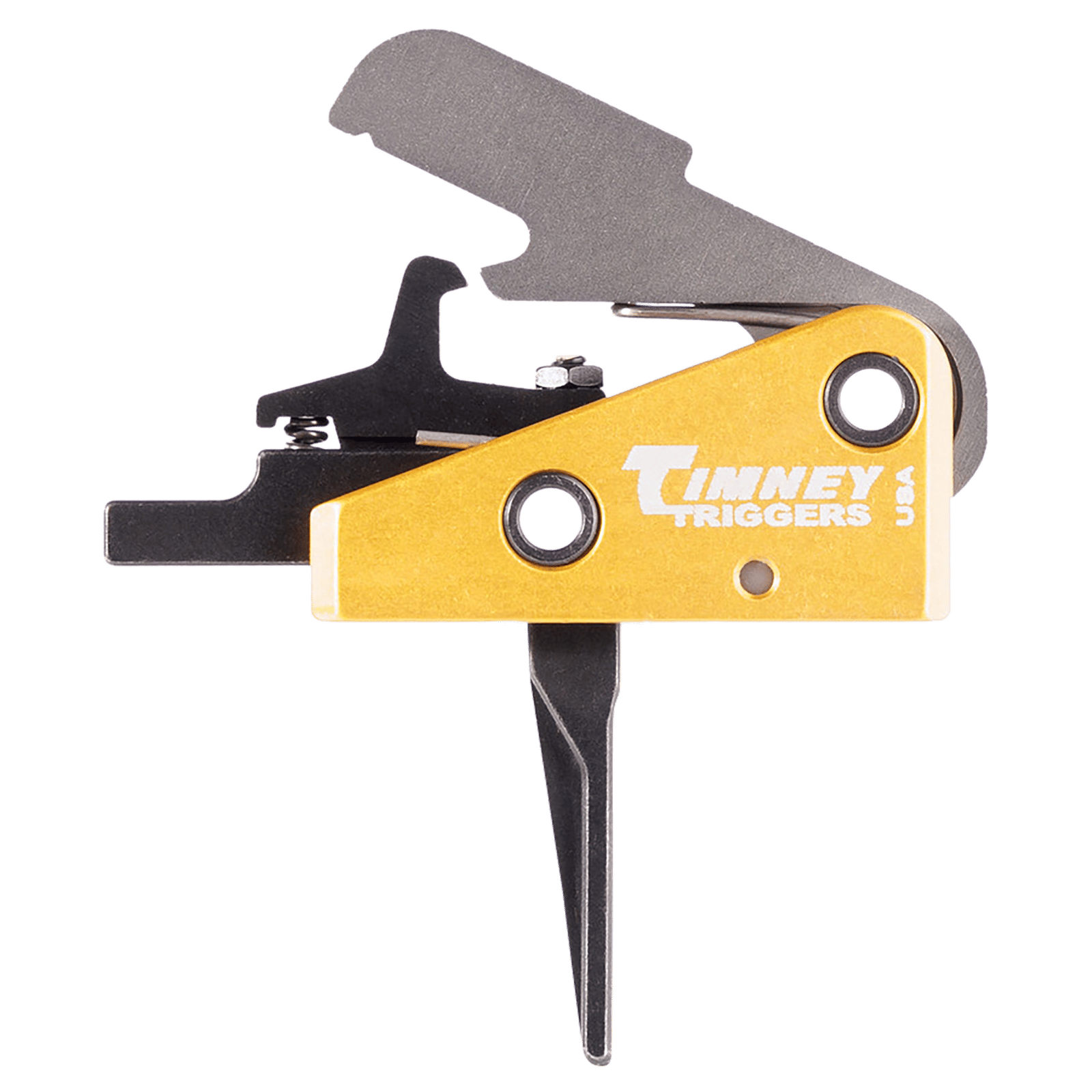Timney Triggers 667SST Competition Trigger  Single-Stage Straight Trigger with 3 lbs Draw Weight & Black/Gold Finish for AR-15