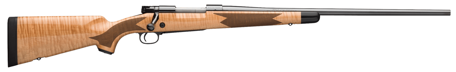 Winchester Repeating Arms 535218229 Model 70 Super Grade 264 Win Mag Caliber with 3+1 Capacity, 26" Barrel, High Polished Blued Metal Finish & Gloss AAA Maple Stock Right Hand (Full Size)
