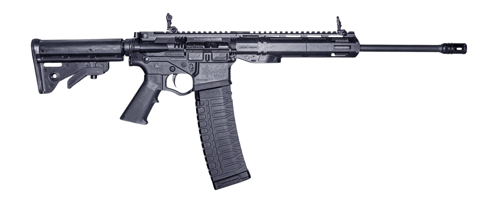 ATI  Alpha Maxx 5.56 NATO 60+1 16" M-LOK Handguard ATI MM4 Black Polymer Stock