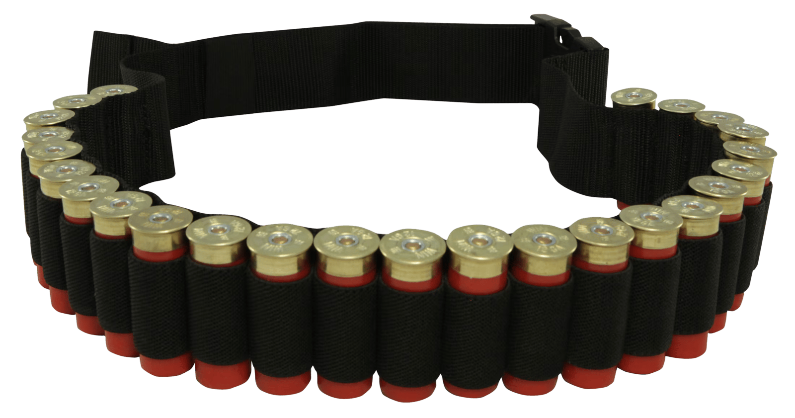 Hunters Specialties 00680 Shotgun Shell Belt  Black Nylon 25 Shotshells Waist Mount
