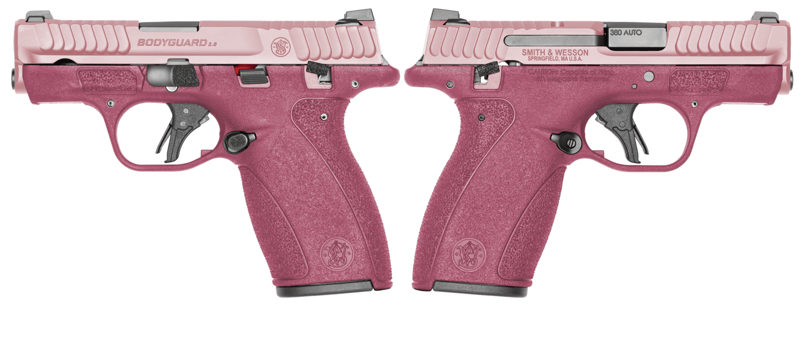 SMITH & WESSON BODYGUARD 2.0 380ACP PISTOL T.S. CRANBERRY/BLUSH ORION EXCLUSIVE 1-12RD 1-10RD MAG