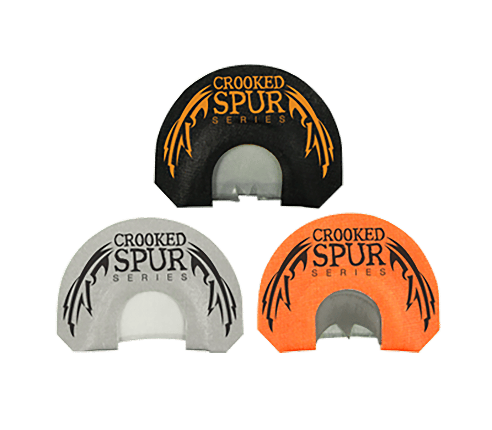 Foxpro CSMCOMBO Crooked Spur Combo Pack Diaphragm Call Double/3.5 Reed Turkey Sounds Attracts Turkeys Black/Orange/White 3 Piece