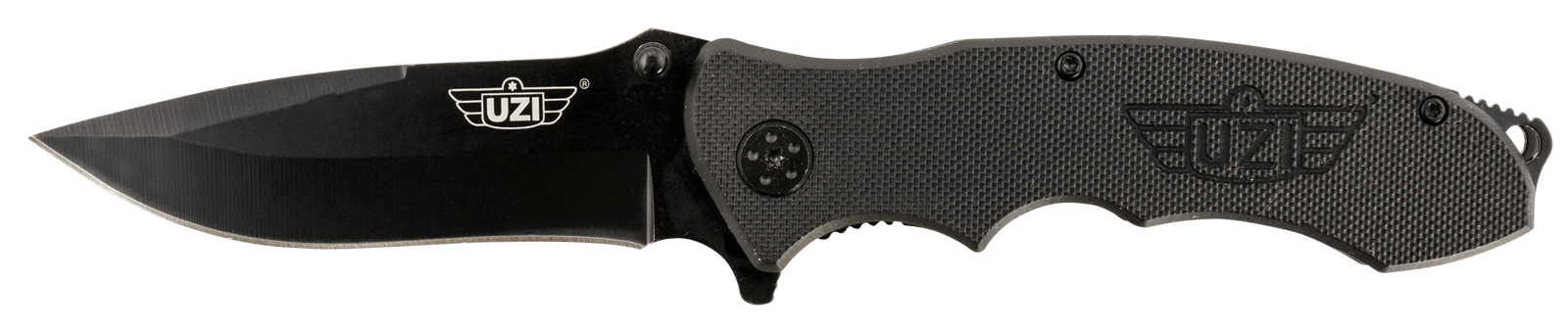 Uzi Accessories UZKFDR006 UZI Responder VI Black, Stainless-Steel Blade