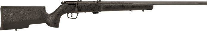 Savage Arms 25745 Mark II TR Full Size 22 LR 5+1 22" Matte Black Heavy Fluted Barrel, Matte Black Drilled & Tapped Carbon Steel Receiver, Matte Black Tactical Wood Stock, Right Hand