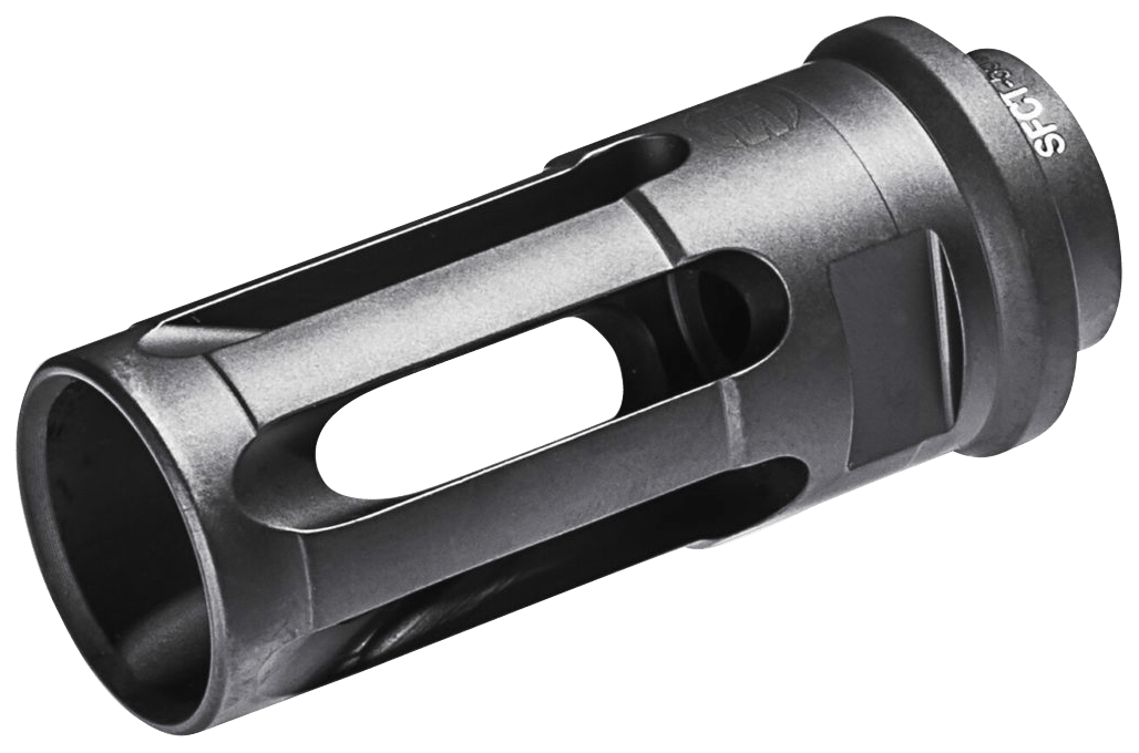 SureFire SFCT5561228 Closed-Tine Flash Hider Black DLC Stainless Steel with 1/2"-28 tpi Threads & 2.30" OAL for 5.56x45mm NATO AR-15