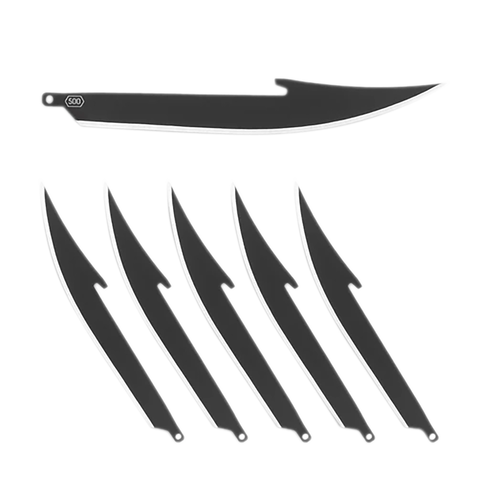 Outdoor Edge RR50K6C   5" Boning/Fillet Plain 420J2 SS Blade 6 Blades