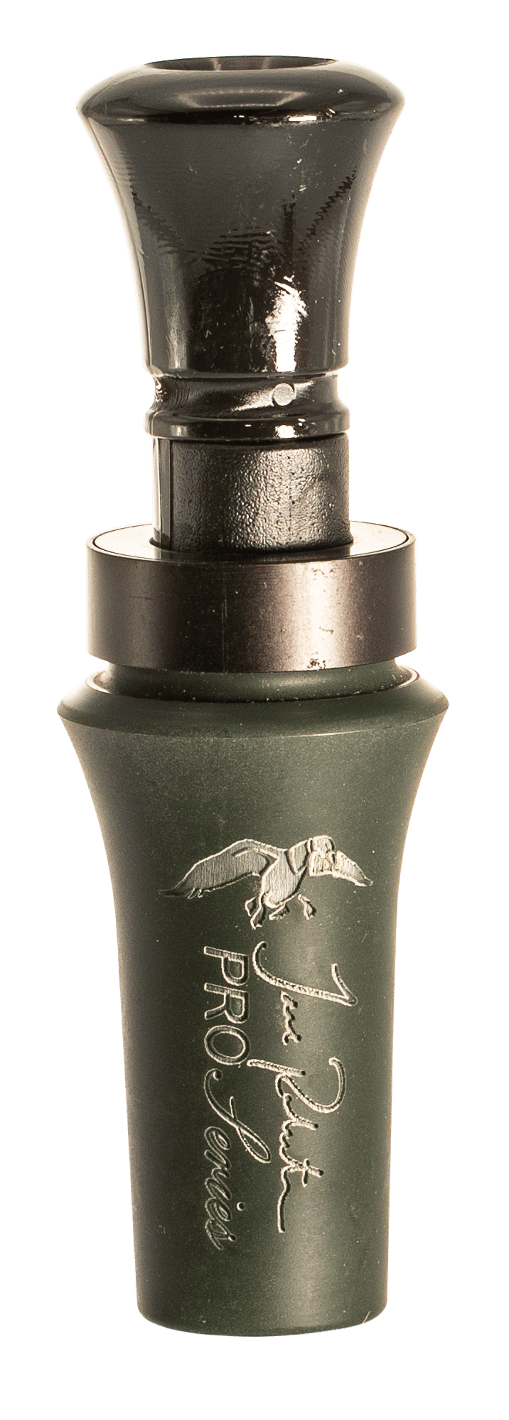 Duck Commander DCPROAOD Jase Pro Series  Open Call Double Reed Mallard Hen Sounds Attracts Ducks OD Green Acrylic
