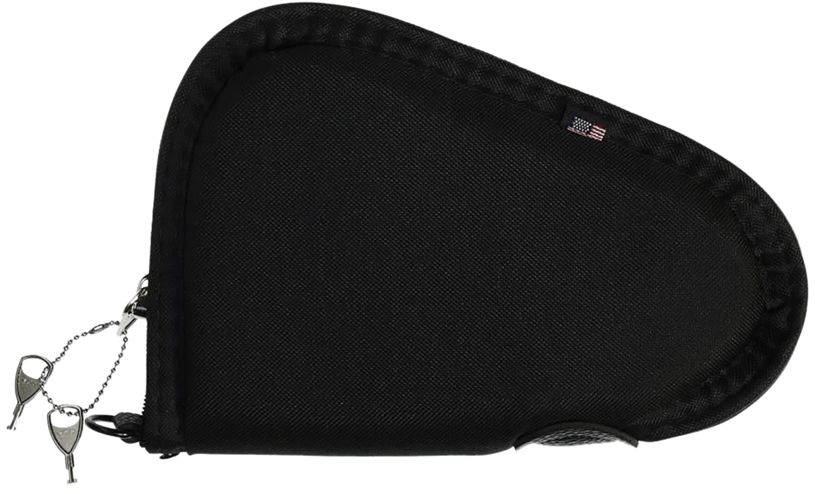 Allen 748 Locking Handgun Case Black Endura, YKK Zippers & Foam Padding Includes 2 Keys 8" L