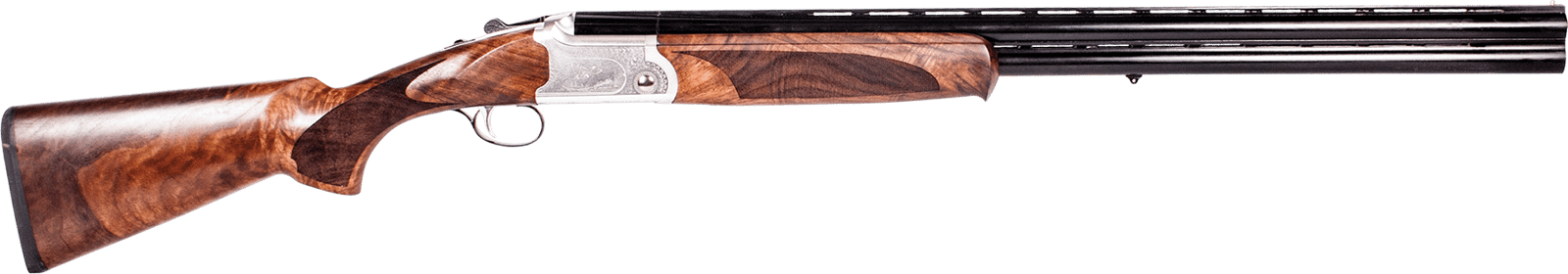ATI ATIGKOF12SV Cavalry SV 12 Gauge 28" 2 3" Silver Engraved Wood Right Hand