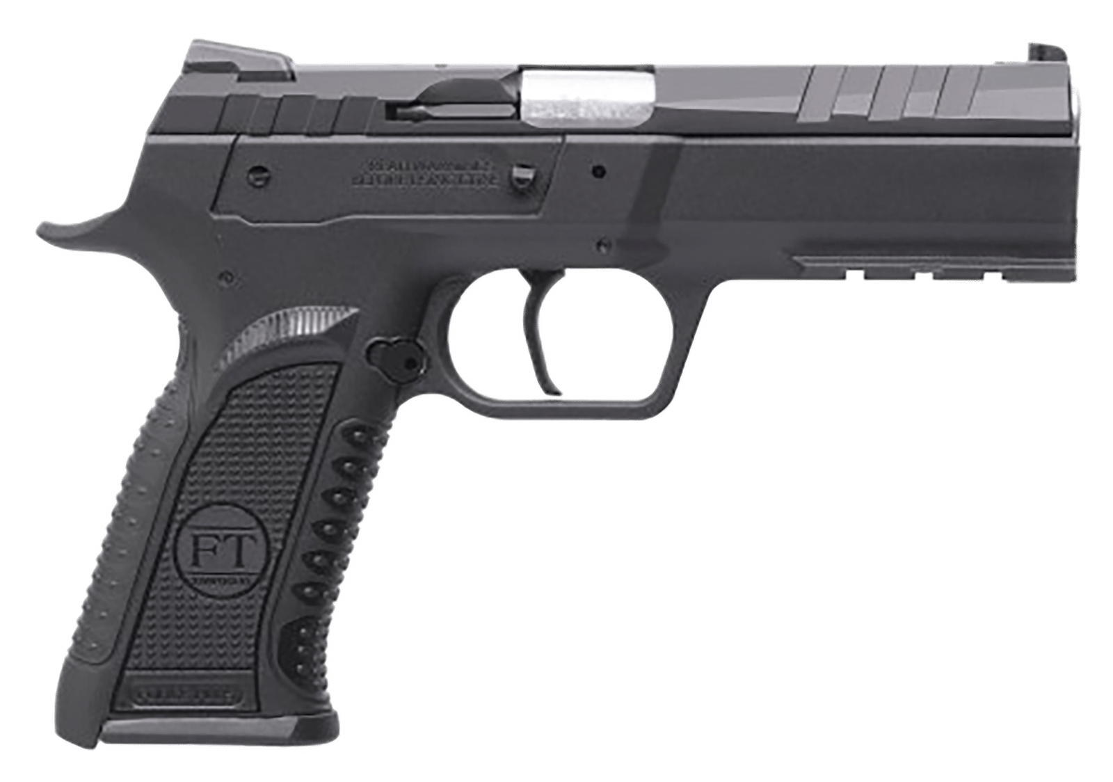 Tanfoglio TFFORCES9 Force Esse 9mm Luger 16+1 4.40" Stainless Steel Barrel, Black Serrated Steel Slide, Black Polymer Frame w/Picatinny Rail, Textured Grip