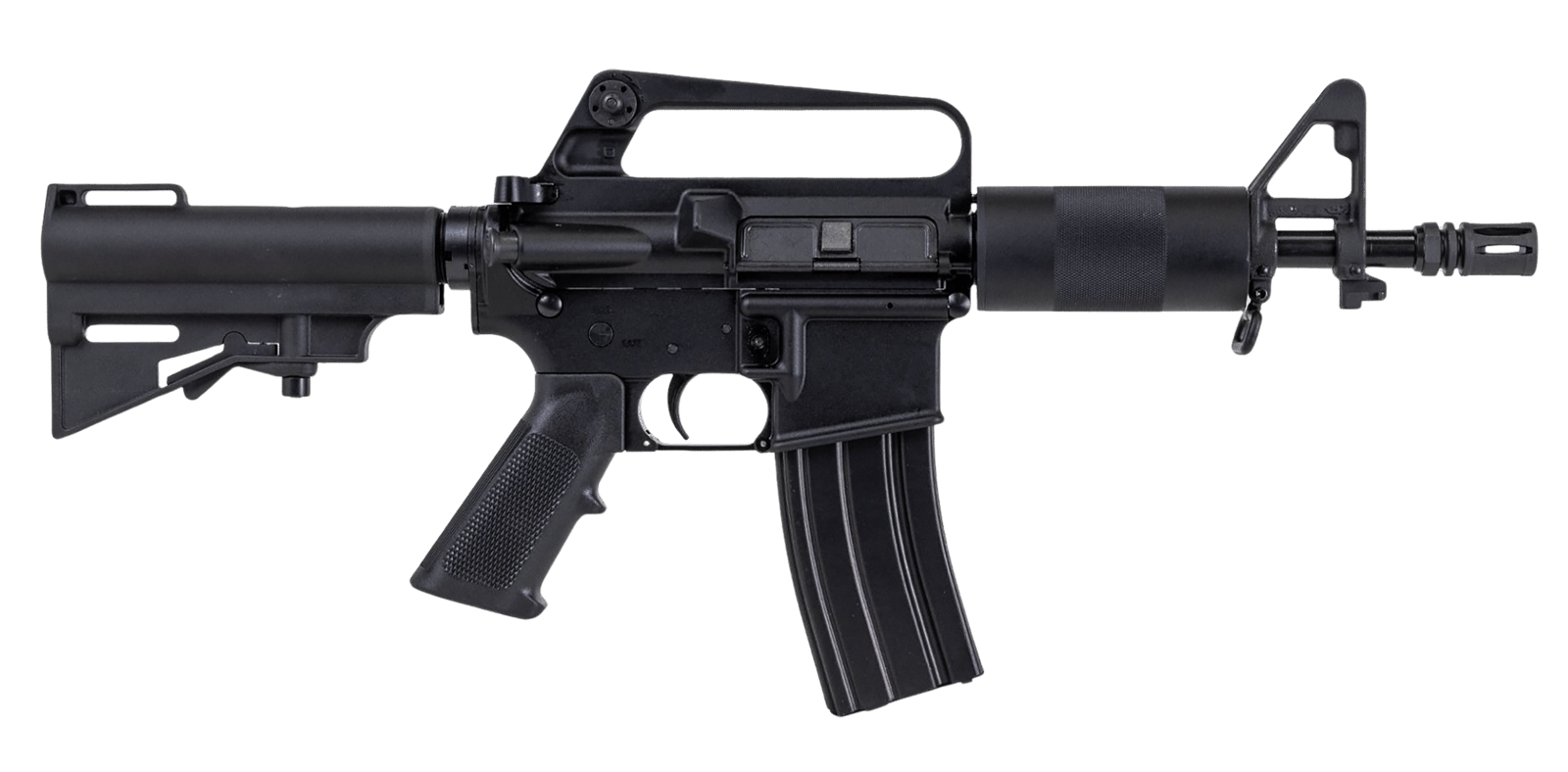 Dpms Panther Arms DP51655164074 Kitty Kat  5.56 NATO 30+1 7.50" Black Phosphate Threaded Barrel, Black Hardcoat Anodize Aluminum Receiver w/C7 Carry Handle, Black Polymer Adj CAR Brace, A2 Style Grip