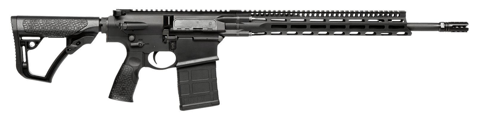 Daniel Defense 0215813210067 DD5 V4 *CO Compliant 7.62x51mm NATO 18" No Magazine Black Hard Coat Anodized Black Phosphate 6 Position w/SoftTouch Overmolding Stock Black Polymer Grip