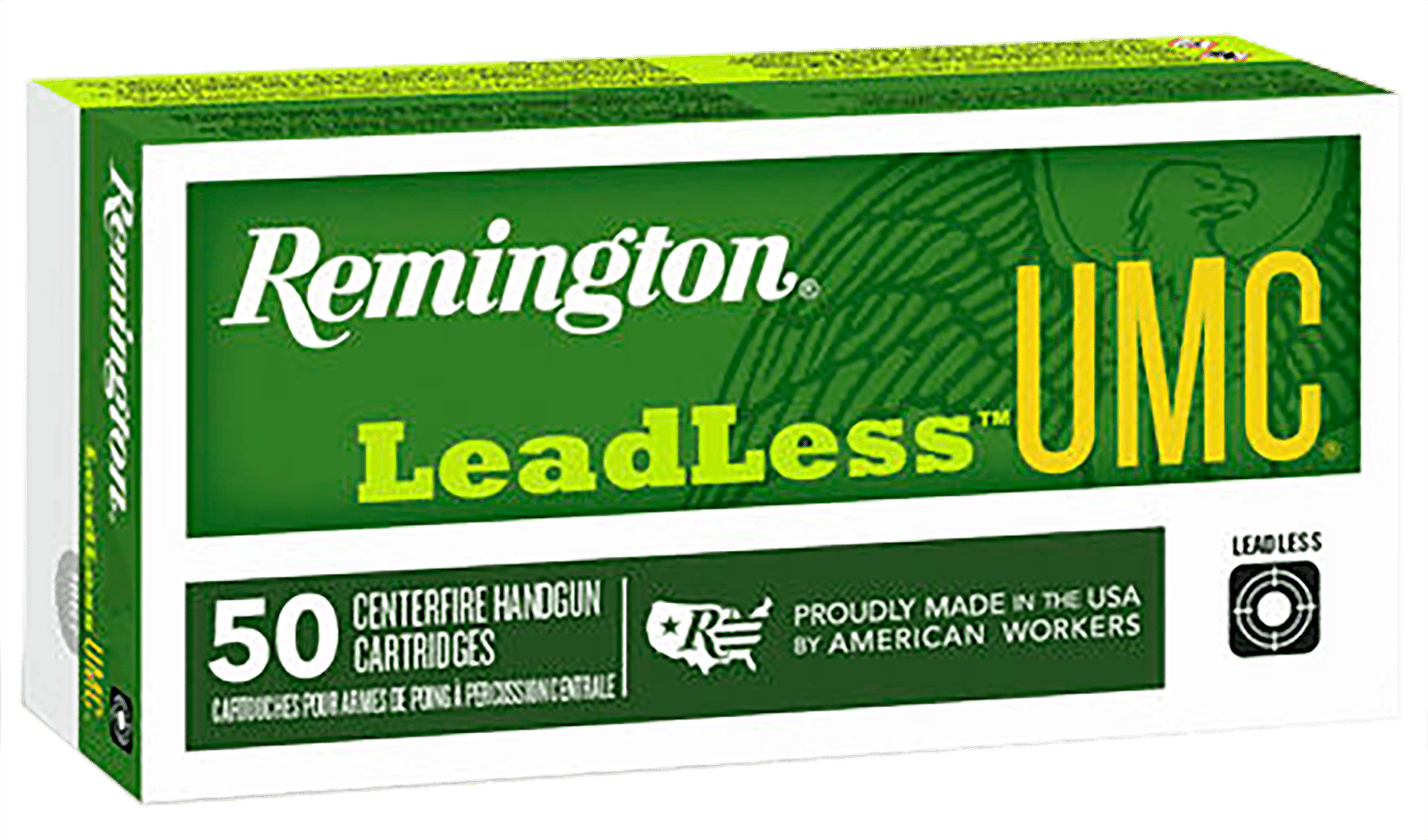 Remington Ammunition 23791 UMC Leadless 40S&W 180gr Flat Nose Enclosed Base 50 Per Box/10 Case