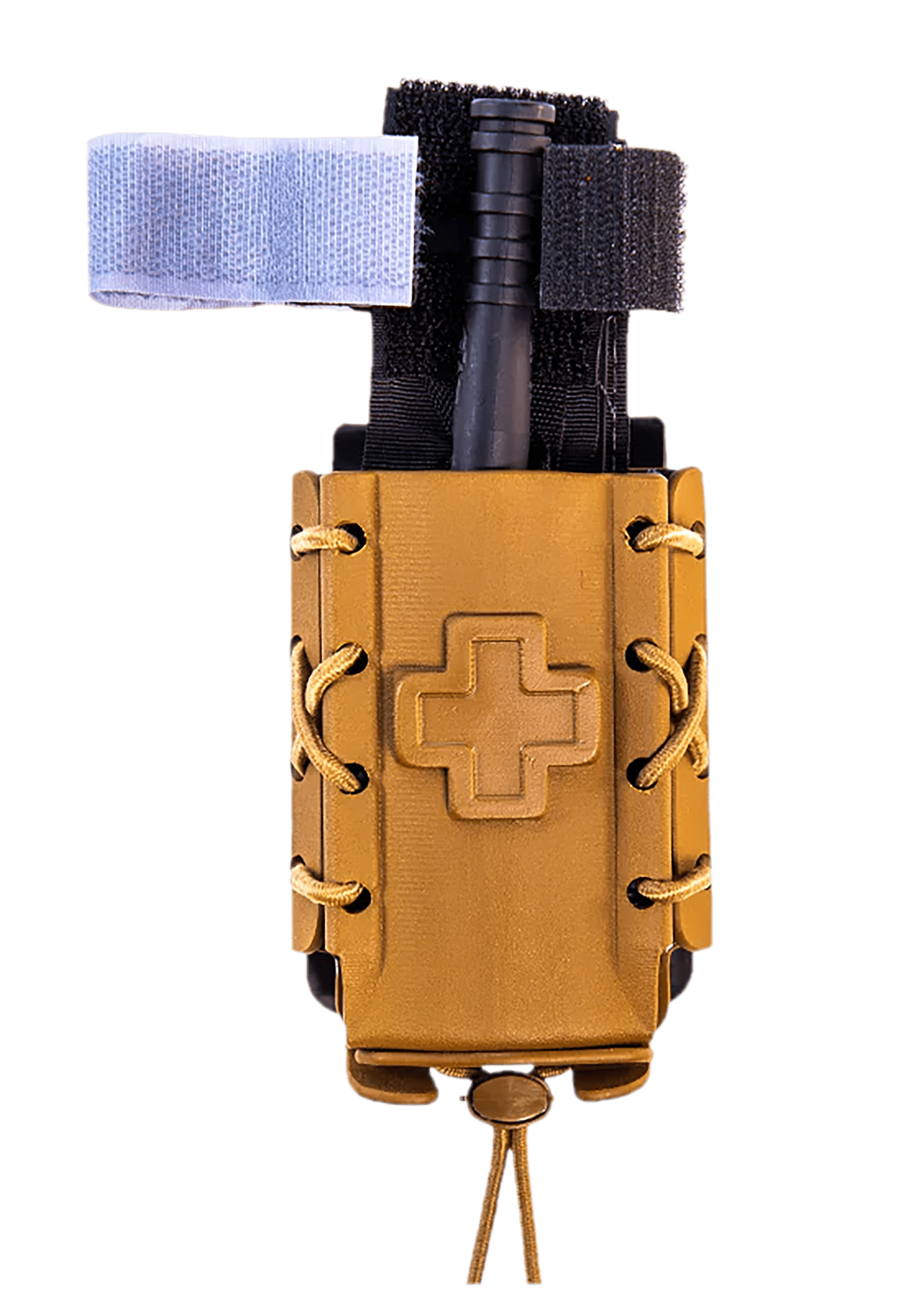 High Speed Gear 11TQK0CB Taco Tourniquet Coyote Brown Kydex, 2" Belt Clip/MOLLE U-Mount, Compatible w/ Most Tourniquets
