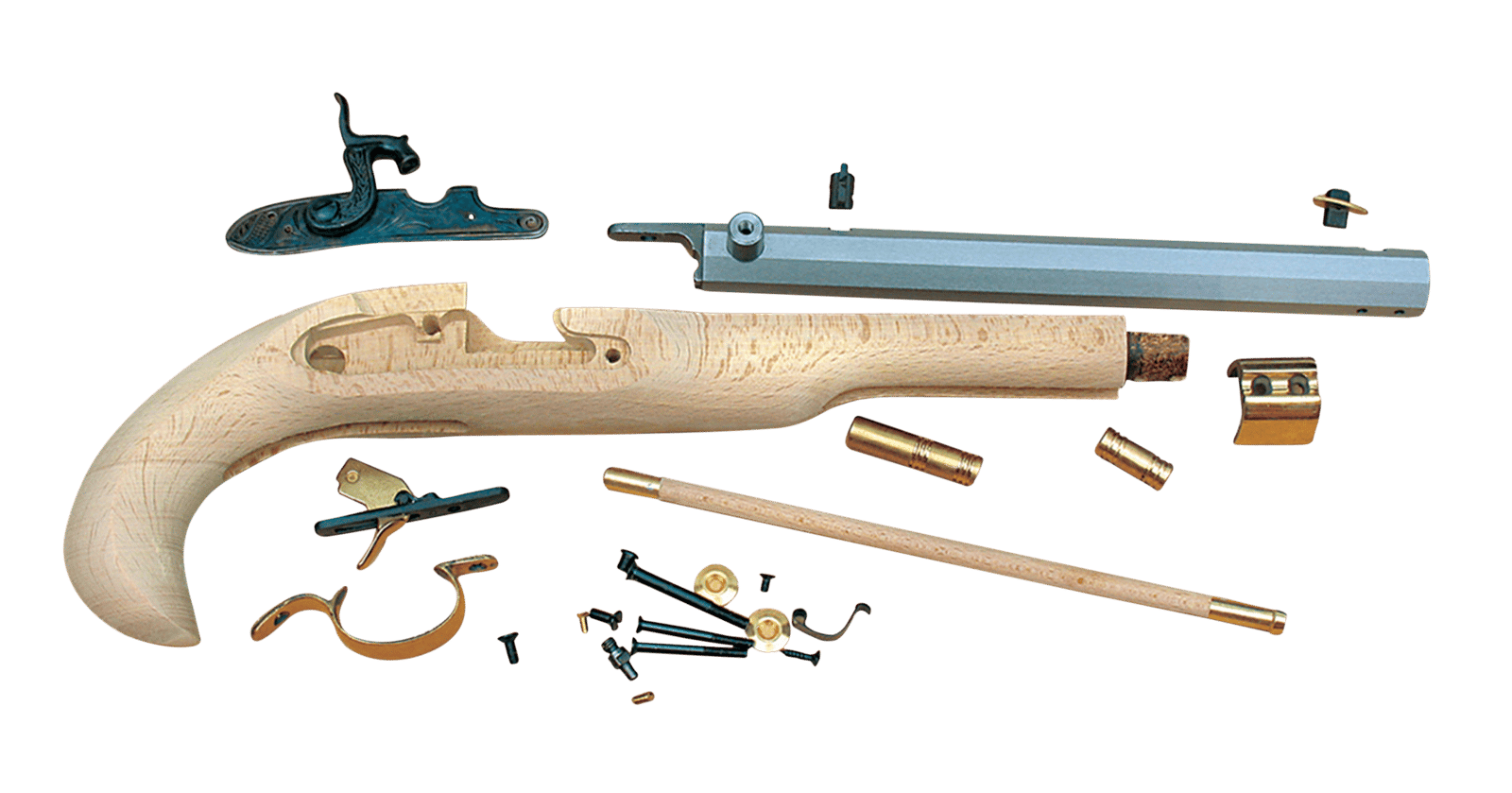 Traditions KPC50602 Kentucky Pistol Kit 50 Cal 10" Blued Sidelock Action
